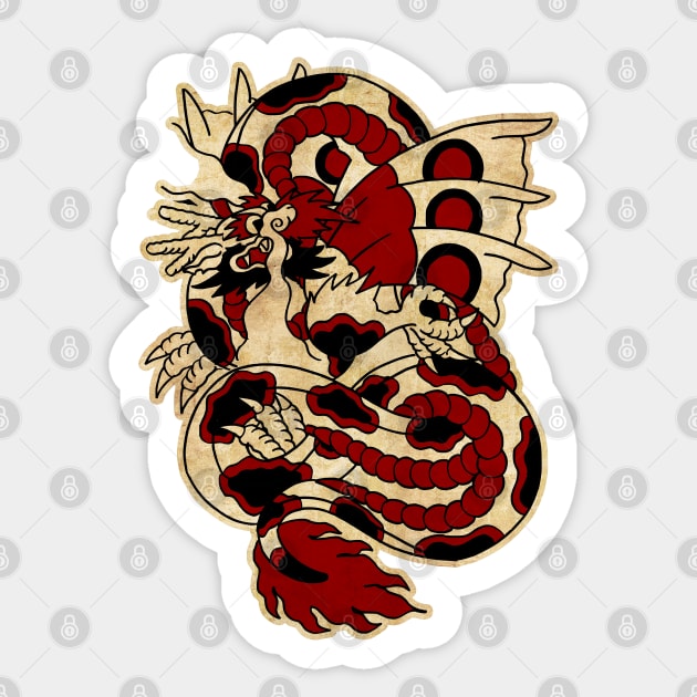 Dragon Sticker by Don Chuck Carvalho